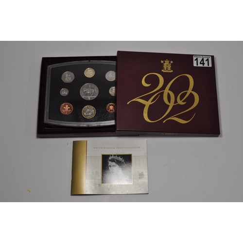 141 - Royal Mint 2002 United Kingdom whole coin set annual proof standard in original presentation box wit... 