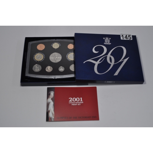 145 - Royal Mint 2001 United Kingdom 10 coin  proof set 