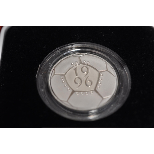 148 - Royal Mint 1996 Celebration of Football piedfort £2 silver proof coin, boxed with certificate