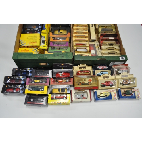 16 - A large quantity of boxed model vehicles to include Lledo Days Gone, Matchbox models of Yesteryear, ... 