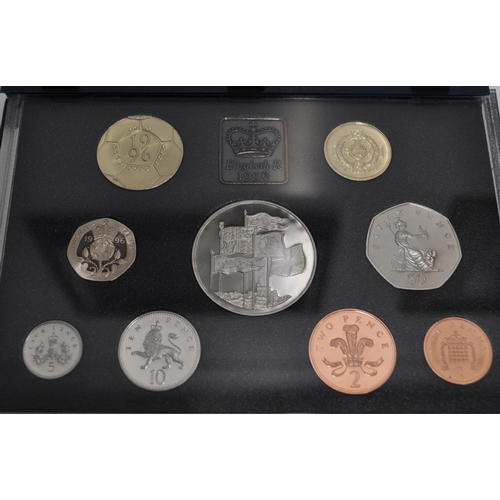 173 - 1996 Royal Mint UK Proof coin collection 25 years of decimal coins with certificate of authenticity ... 