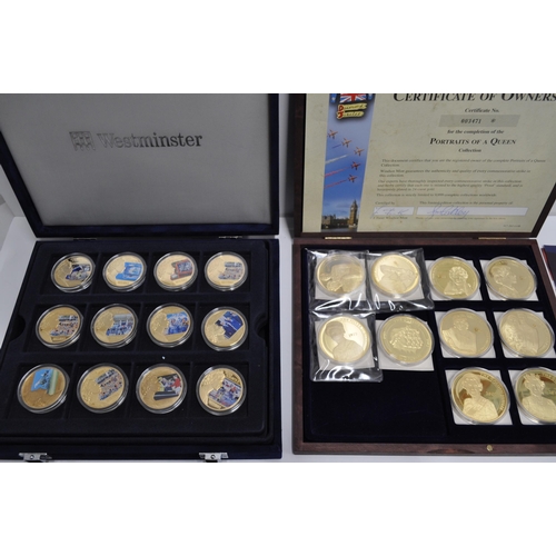 175 - 1988 UK proof coin collection containing x7 coins with box and certificate, Windsor Mint Portraits o... 