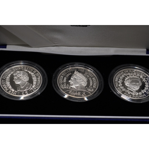 179 - Royal Mint 2001 Royal Birthday Silver Proof Collection, boxed with Certificate of Authenticity No 31... 