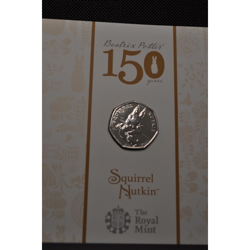 191 - Royal Mint 2016 Celebrating the Wonderful World of Beatrix Potter  (150 years)  50 pence coin collec... 