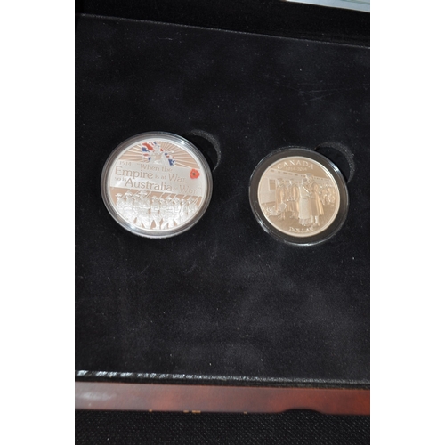 192 - Westminster Collection For King and Country Three coin silver set with certificate and presentation ... 