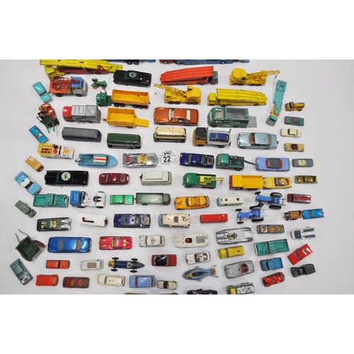 22 - A large quantity of  Corgi, Dinky, Lesney, Huskey and Matchbox model vehicles, approx. x90 in total