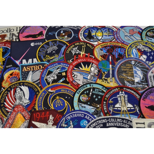 29 - x40 assorted Space Mission and RAF cloth patches including Saturn 5, Apollo 11, Atlas 3, etc.