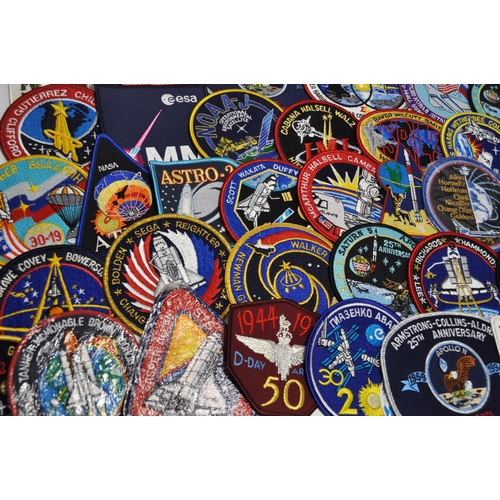 29 - x40 assorted Space Mission and RAF cloth patches including Saturn 5, Apollo 11, Atlas 3, etc.