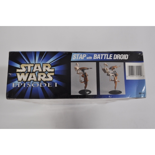 30 - Star Wars Episode I AMT 1:6 model kit of Stap with battle droid, as new condition  sealed/boxed