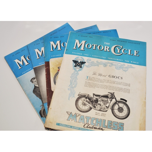 33 - A collection of motorcycle related items - The Motorcycle 1950's magazines, boxed series 3 die cast ... 