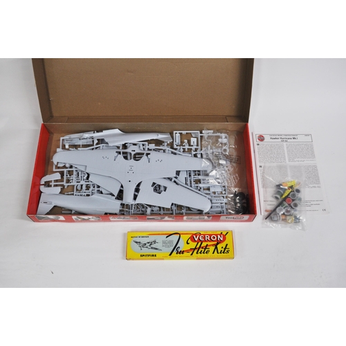 34 - Airfix A50167 Hawker Hurricane Mk I, 1:24 scale together with Veron Tru-Flite Kits Battle of Britain... 