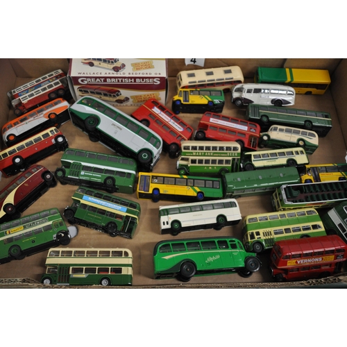 4 - A quantity of diecast and other models of bus and coaches to include a Corgi Live and Let Die bus