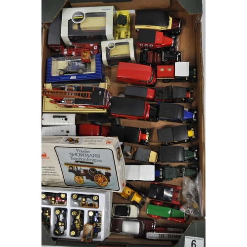 6 - A large quantity of 120 diecast and other model cars, lorries and buses including makers Corgi, Lesl... 