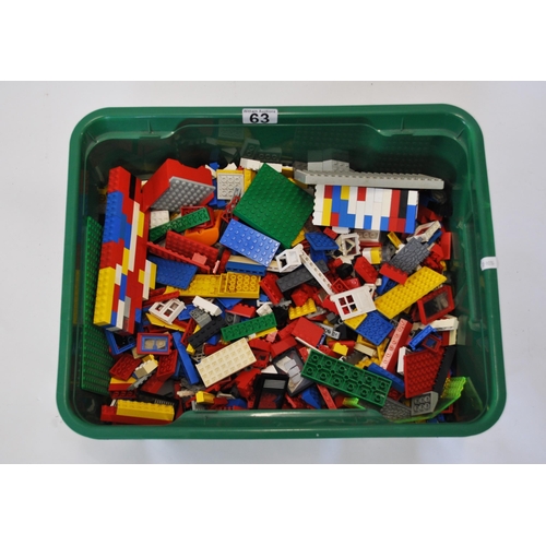 63 - A crate full of mixed Lego