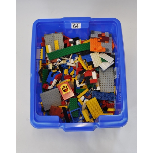 64 - A crate full of mixed Lego