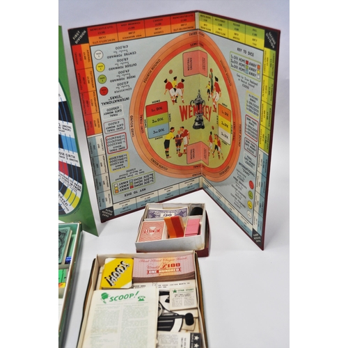 67 - Vintage board games - Waddington Totopoly with metal figures, Waddington's Scoop and The Game of Wem... 