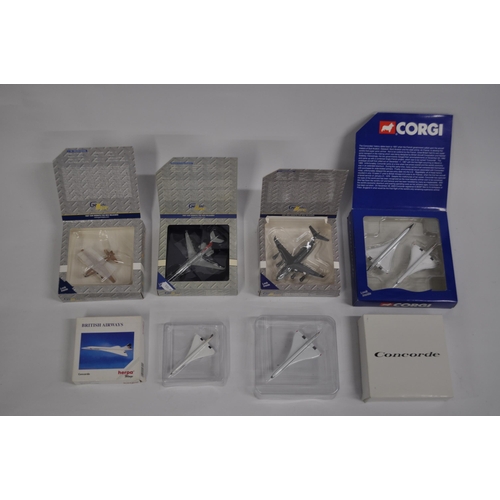 7 - Diecast 1:400 and 1:500 scale models by makers Corgi, Herpa Wings, Gemini Mac - aircraft models incl... 