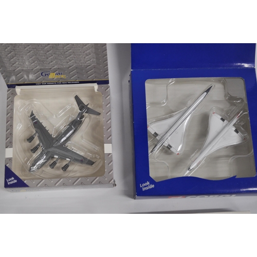 7 - Diecast 1:400 and 1:500 scale models by makers Corgi, Herpa Wings, Gemini Mac - aircraft models incl... 