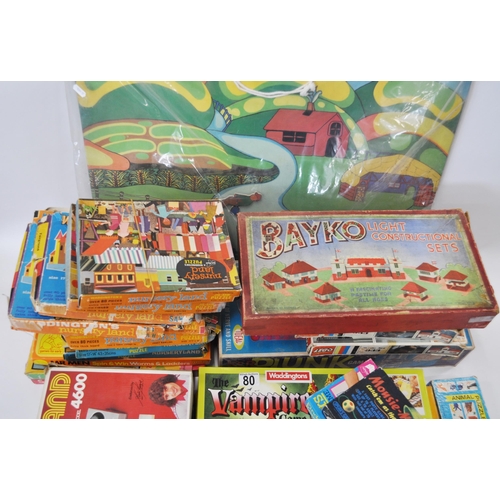 80 - Bundle of Games to include Grandstand 4600 Video Sports Centre, Etch a Sketch, Bayko Light Construct... 