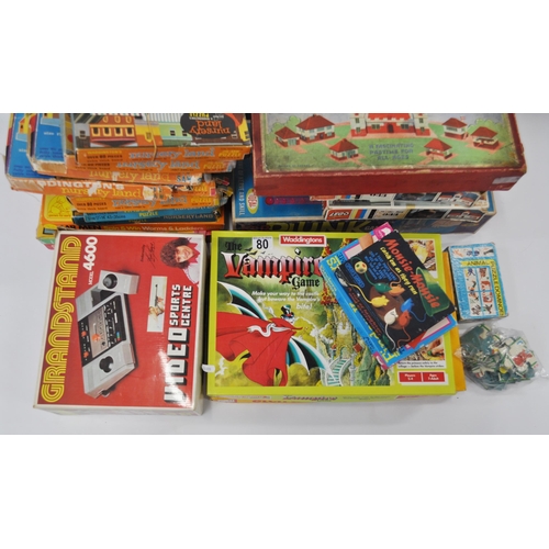 80 - Bundle of Games to include Grandstand 4600 Video Sports Centre, Etch a Sketch, Bayko Light Construct... 