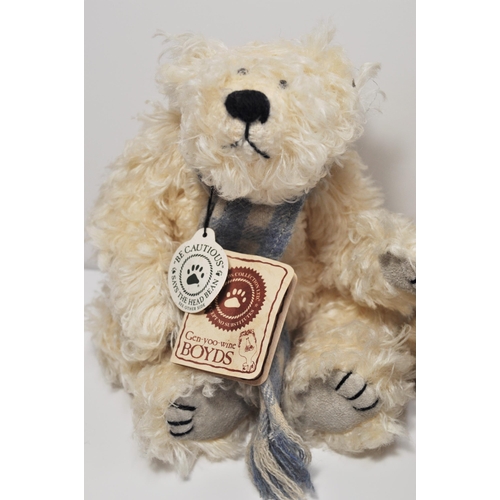 89 - Two of the Boyd's collection bears to include a polar bear with a scarf