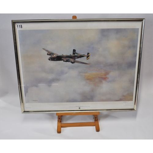 118 - A print of a Supermarine Spitfire in flight 