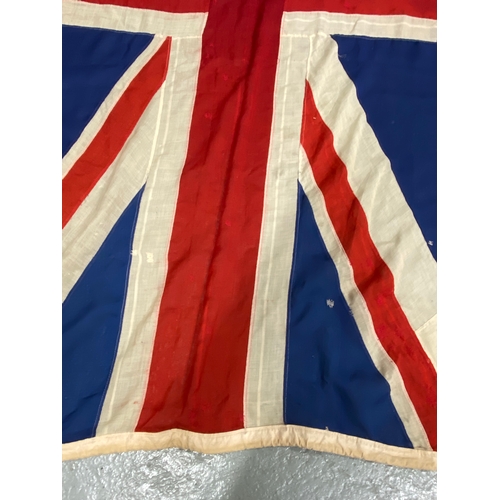 109 - 3YD Union Jack, stamped Arthur Smart & Sons London, measuring approx. 9ft x 4ft approx. with rope la... 