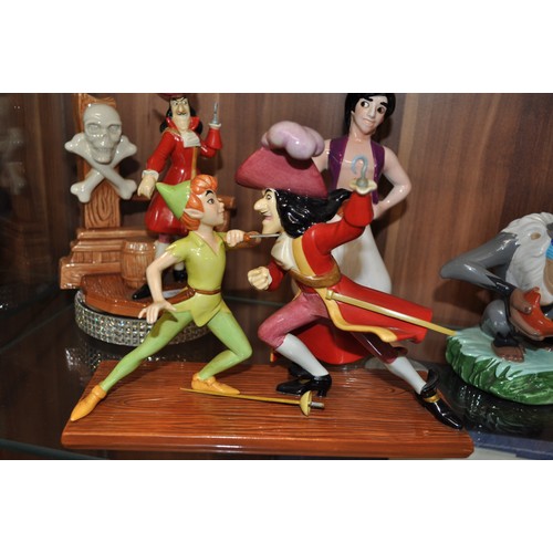 8 - Group of Disney's Showcase Hook figures together with a Group of Disney's Lion King character figure... 