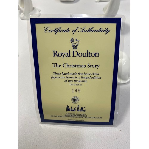 9 - Royal Doulton Images The Christmas Story full set limited edition no.149 of 2000, with certificate, ... 