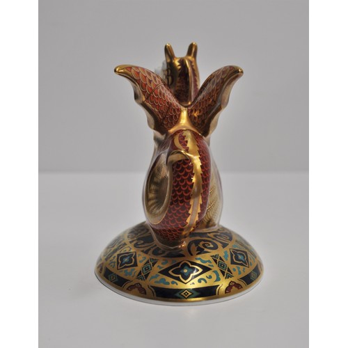 38 - Royal Crown Derby 2003, the Wyvern no. 424 of 2,000, with gold stopper. The fourth paperweight in th... 