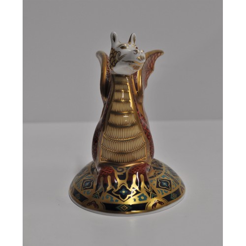 38 - Royal Crown Derby 2003, the Wyvern no. 424 of 2,000, with gold stopper. The fourth paperweight in th... 