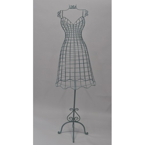 94 - Metal framed dress maker's wire mannequin approx. H 150cm