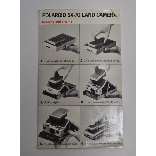 135 - Polaroid SX-70 Land Camera, to include  case and operating instructions/booklet, untested