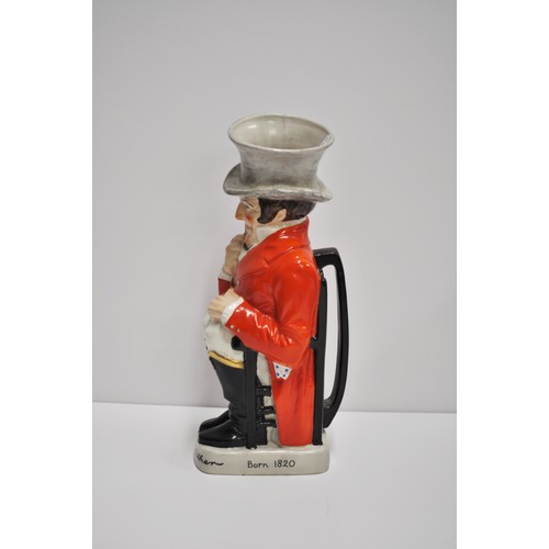 191 - Rare Johnnie Walker character jug, Limited edition no.484, marked Percy Metcalf Ashstead Potters  Rd... 