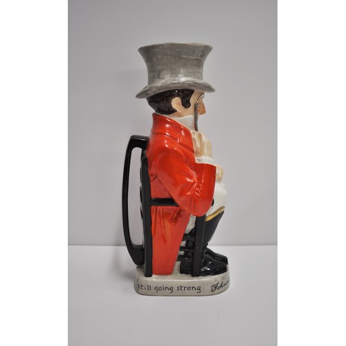 191 - Rare Johnnie Walker character jug, Limited edition no.484, marked Percy Metcalf Ashstead Potters  Rd... 