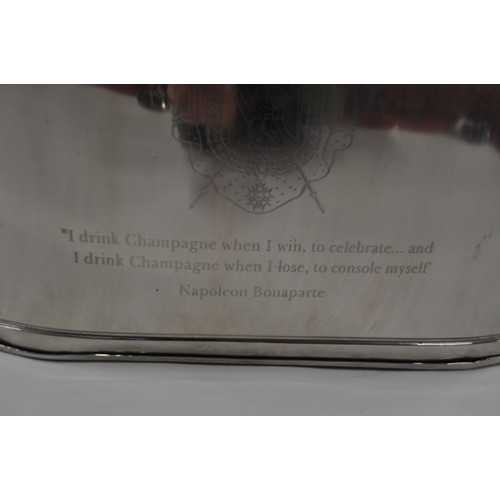 192 - Large oval champagne bucket with inscriptions reading Lily Bolinger and Napoleon Bonaparte, approx 6... 