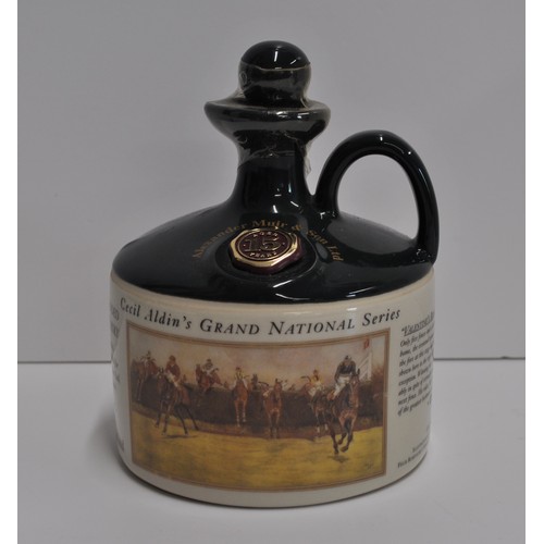 195 - Ceramic decanter of Alexander Muir & Son Ltd. 15 Year Old Blended Scotch Whisky, featuring an image ... 