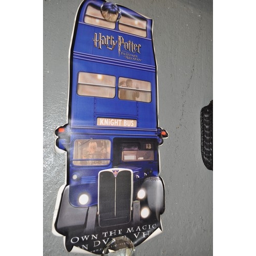 201 - RARE Harry Potter and The Prisoner of Azkaban promotional Knight Bus window sticker still with prote... 