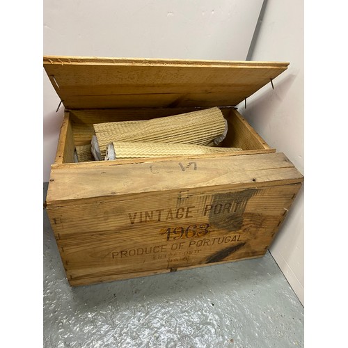 198A - A crate full of 1963 Vintage Port -  Each 750ml  bottle  is  unopened (x10 bottles).  Produced, Bott... 