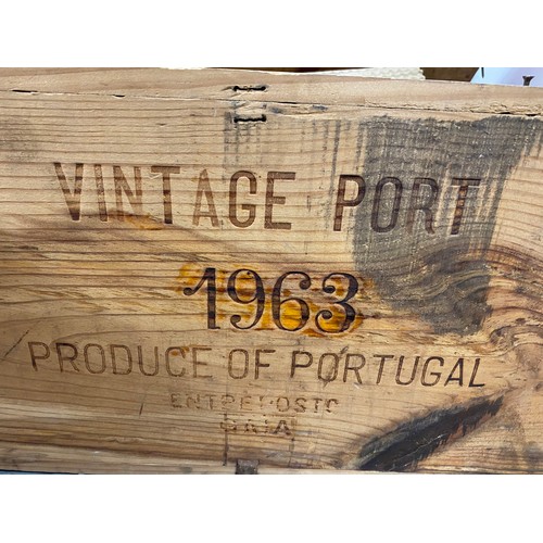 198A - A crate full of 1963 Vintage Port -  Each 750ml  bottle  is  unopened (x10 bottles).  Produced, Bott... 