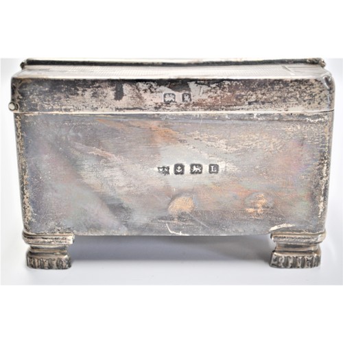 111 - A silver cigarette box c. 1935, stamped Birmingham, W.N Ltd, William Neale & Son Ltd. approx. gross ... 