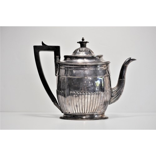 115 - Antique George III silver teapot c. 1802 hallmarked London, maker Daniel Pontifex. approx. gross wei... 