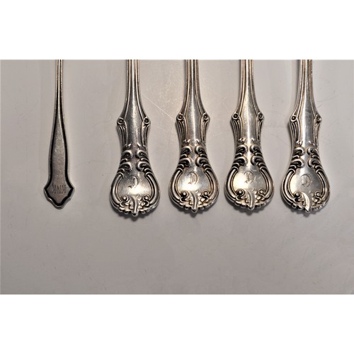 122 - Solid Silver flatware consisting Victorian forks and mixed spoons of various dates, approx gross wei... 