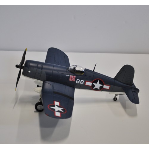 159 - Franklin Mint Armour Collection diecast scale model aircraft of an F4U Corsair USMC WWII ACES boxed ... 