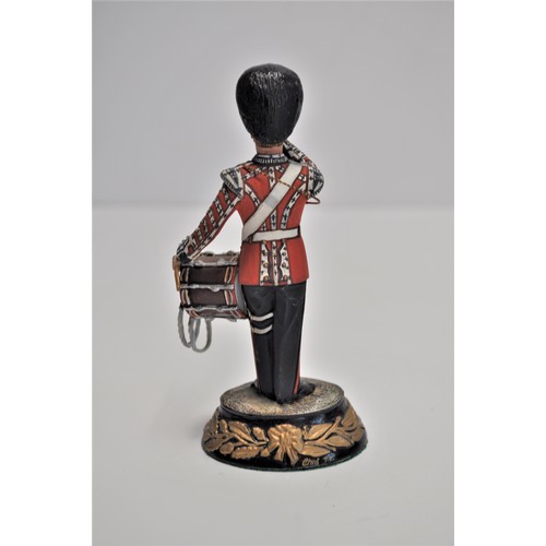 164 - Chas Stadden hand painted figures - Private marching order 24th regiment on foot 1879, Drummer Scots... 