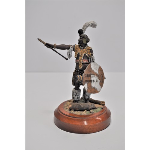 164 - Chas Stadden hand painted figures - Private marching order 24th regiment on foot 1879, Drummer Scots... 