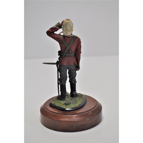 164 - Chas Stadden hand painted figures - Private marching order 24th regiment on foot 1879, Drummer Scots... 