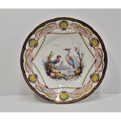 76 - Pair of decorative Continental cabinet plates, with hand painted gilding. Approx diameter 10