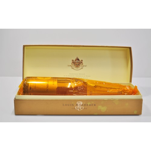 140 - Louis Roederer Cristal Champagne 1999, cellophane wrapped and boxed