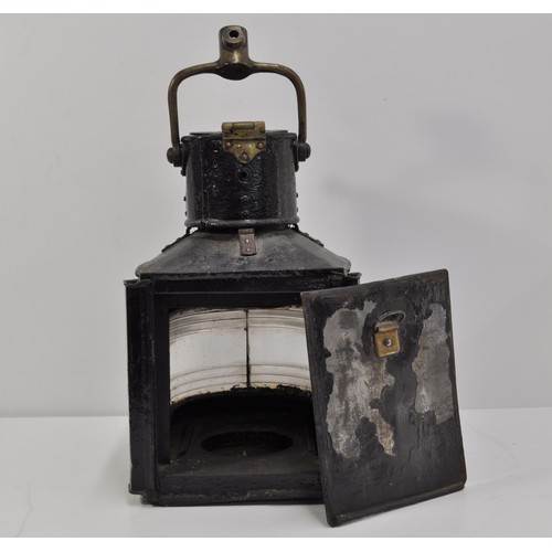 52 - A masthead ship's lantern, Masthead Patt. 25A, Birmingham Engineering Company Ltd, height 30cm A/F